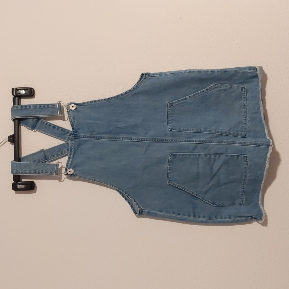 Vanilla Star Overall Jean Dress Denim Size 11 Juniors 100% Cotton